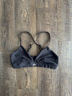 Alo Yoga Splendor Bra in Black - Size S